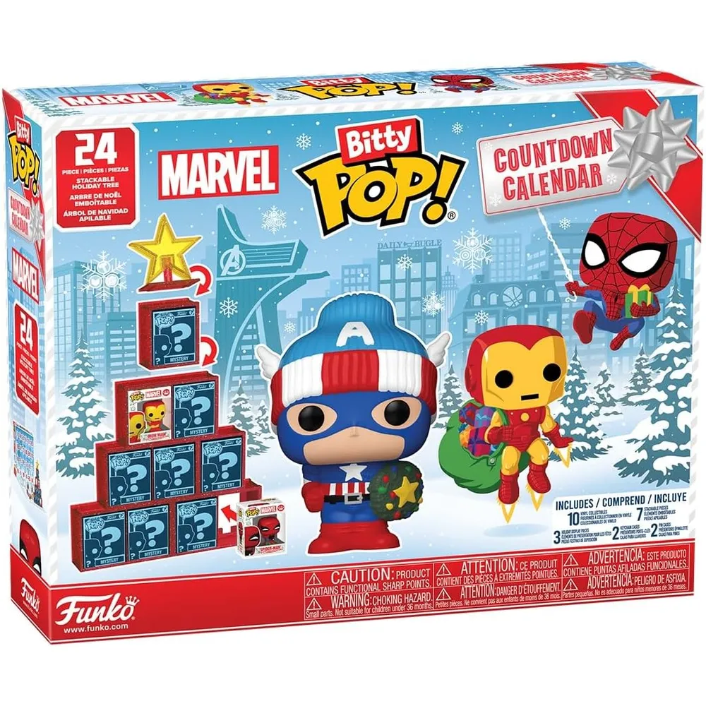 Funko Pop | Calendario de cuenta regresiva de Marvel Comics (24 días)