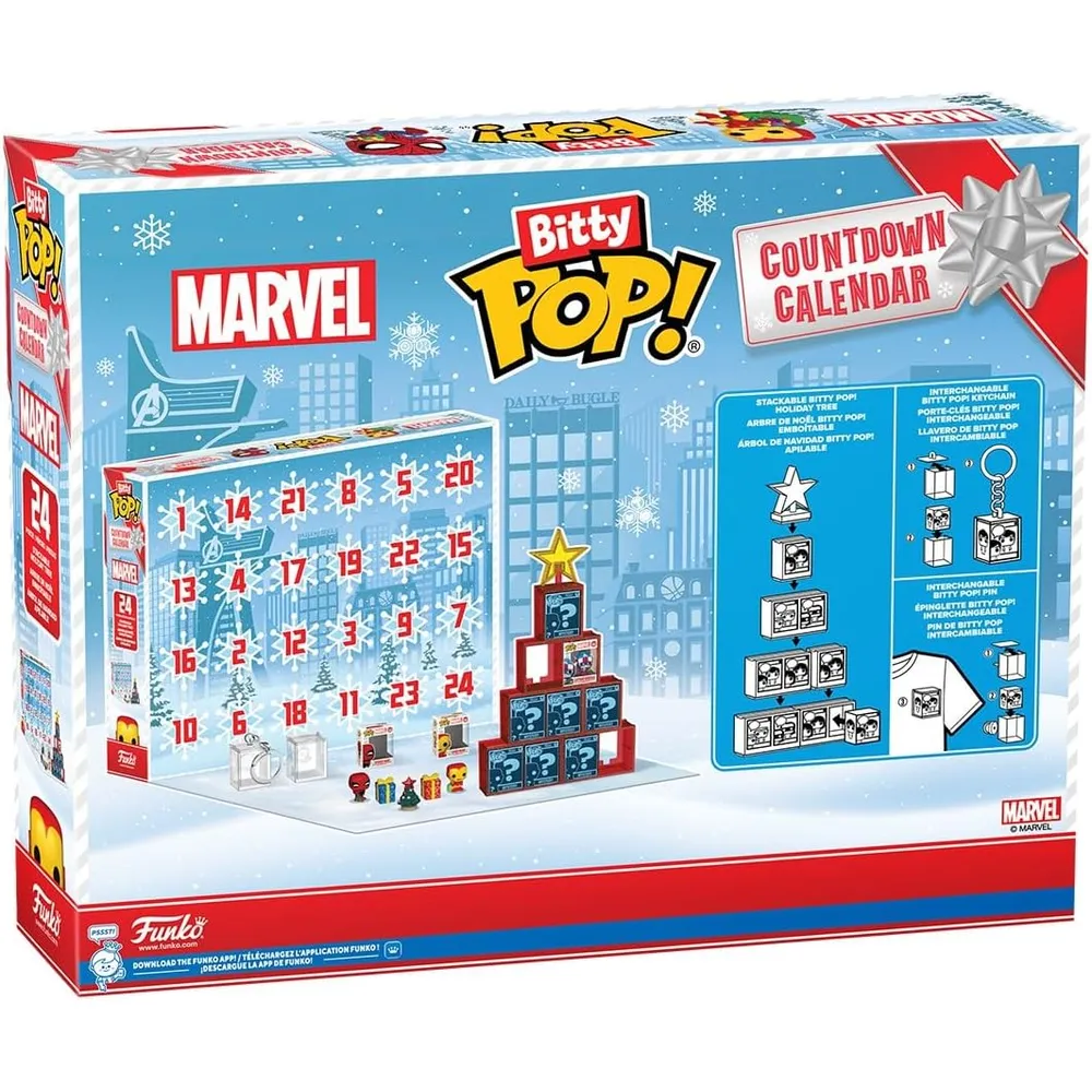 Funko Pop | Calendario de cuenta regresiva de Marvel Comics (24 días)