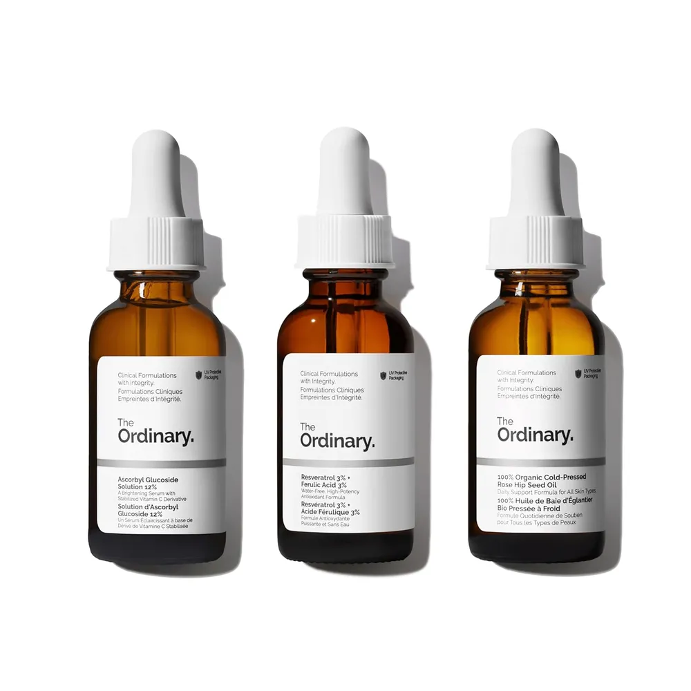 The Ordinary set Antioxidante con Glucósido , Resveratrol y Rosa Mosqueta