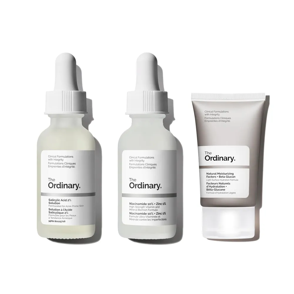 SET THE ORDINARY COLECCIÓN ACNÉ SOLUCIÓN ÁCIDO SALICÍLICO NIACINAMIDA FACTORES HIDRATANTES
