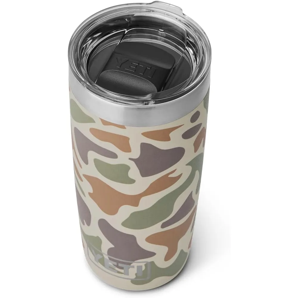 YETI Rambler Vaso de 10 oz de acero inoxidable y tapa MagSlider color camuflaje