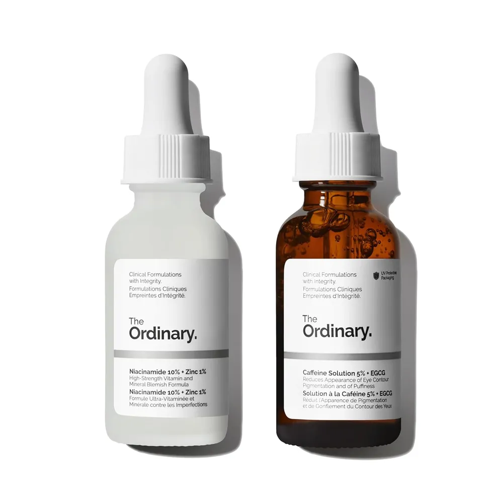 SET THE ORDINARY DULL SKIN DUO NIACINAMIDE CAFFEINE SOLUTION