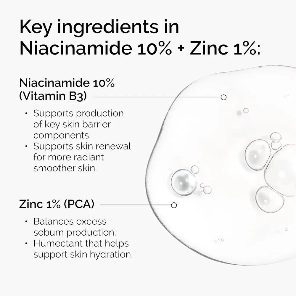 SET THE ORDINARY DULL SKIN DUO NIACINAMIDE CAFFEINE SOLUTION
