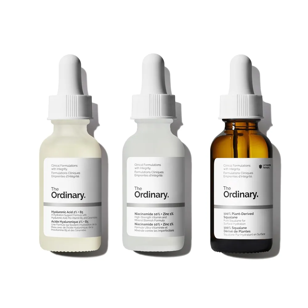 SET THE ORDINARY RADIANT SKIN COLLECTION ÁCIDO HIALURÓNICO NIACINAMIDA ESCUALANO