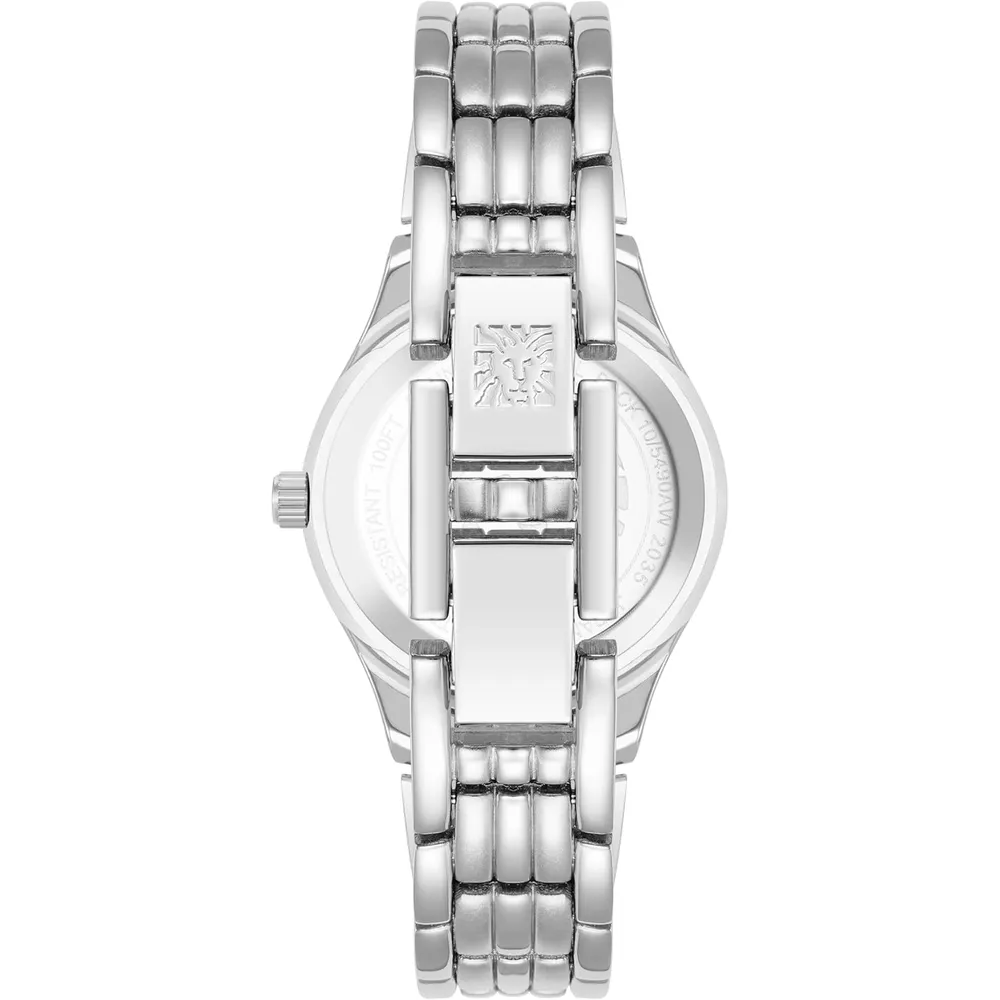 Anne Klein 10/5491SVTT reloj para mujer con diseño tipo pulsera | 27 mm - Plata/Verde Menta