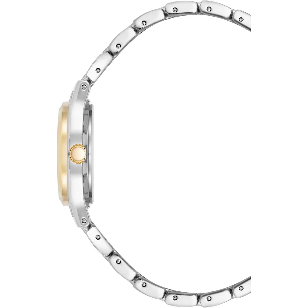 Anne Klein 10/5491SVTT reloj para mujer con diseño tipo pulsera | 27 mm - Negro/Oro/Plateado