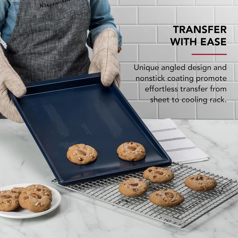 KitchenAid bandejas para galletas 33x46 cm, acero aluminizado | Azul tinta