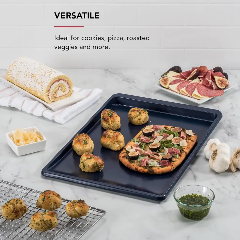 KitchenAid bandejas para galletas 33x46 cm, acero aluminizado | Azul tinta