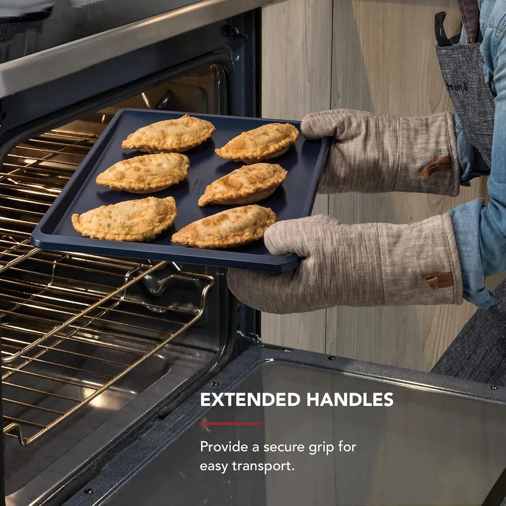 KitchenAid bandejas para galletas 33x46 cm, acero aluminizado | Azul tinta