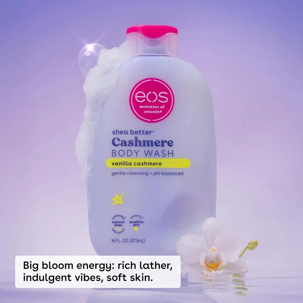 EOS Shea Better gel de baño hidratante Vanilla Cashmere | 473 ml