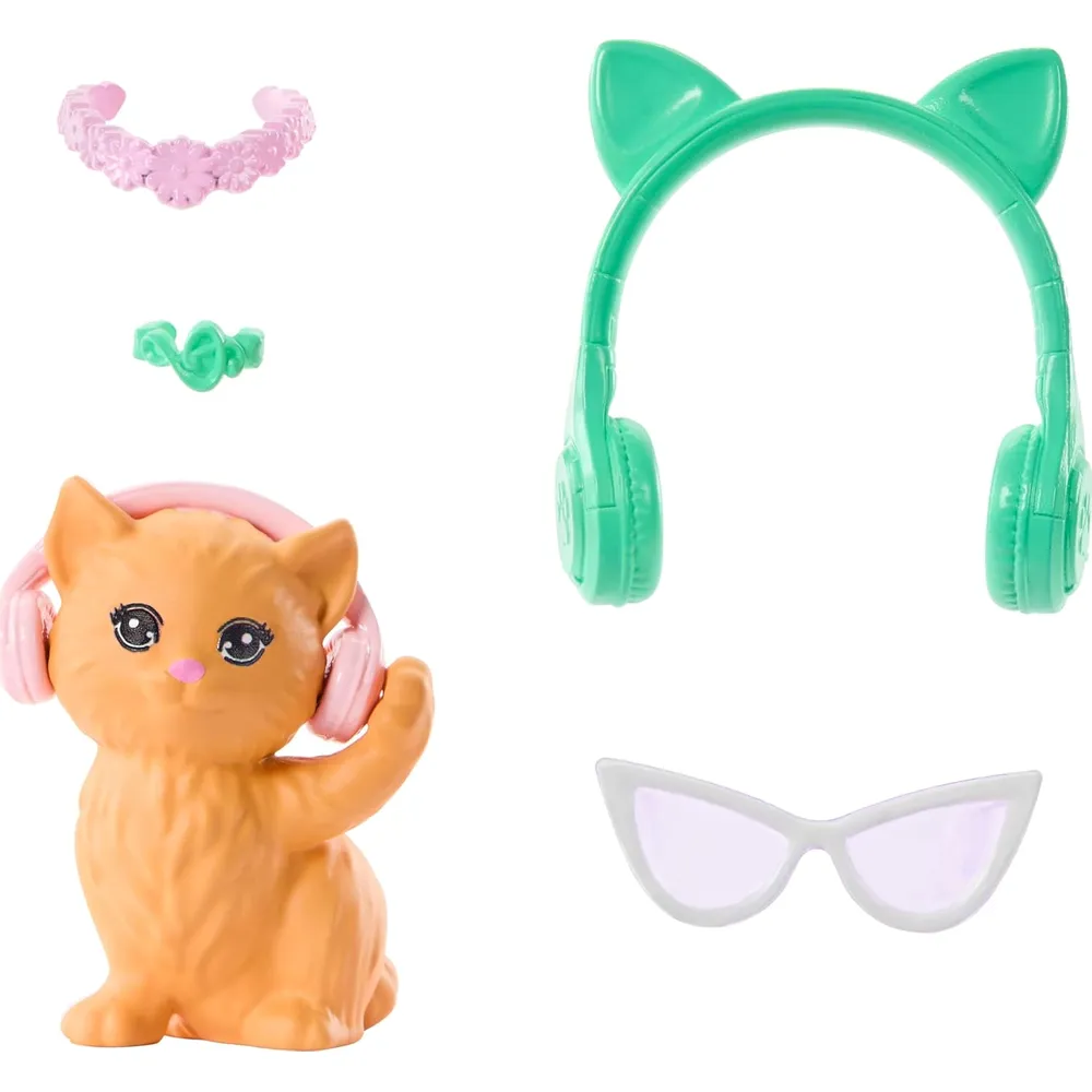 Daisy Barbie Misterios Detectives Playa atuendo extraíble gato
