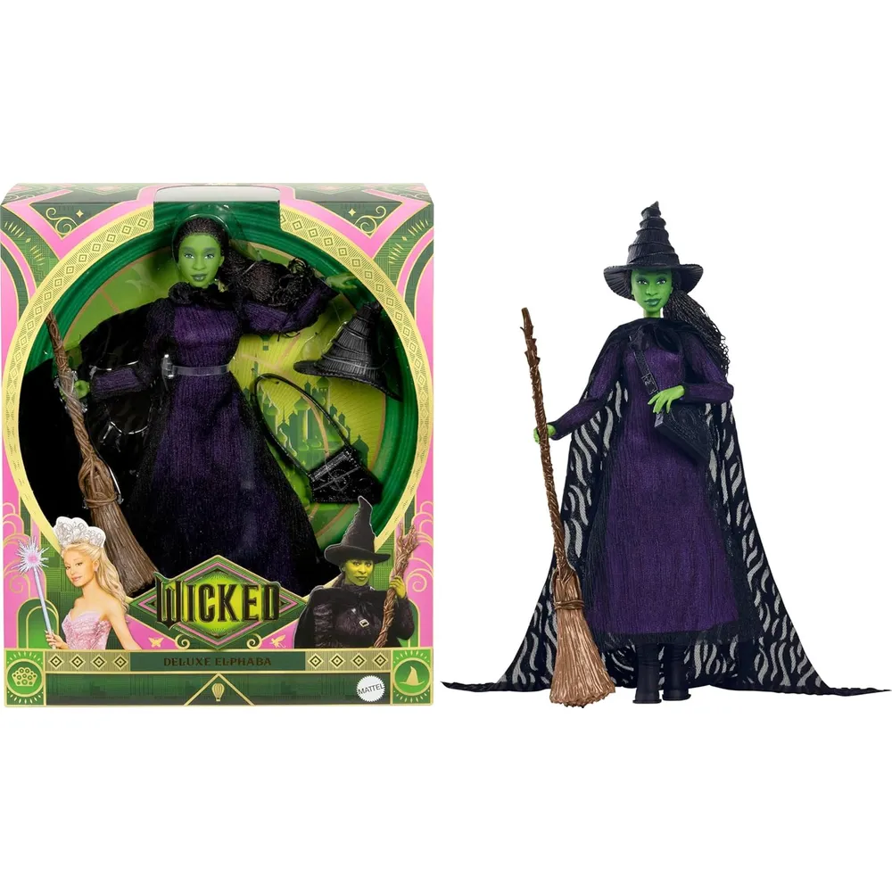 MUÑECA ELPHABA WICKED MODA LUJO CABELLO TRENZADO ARTICULABLE