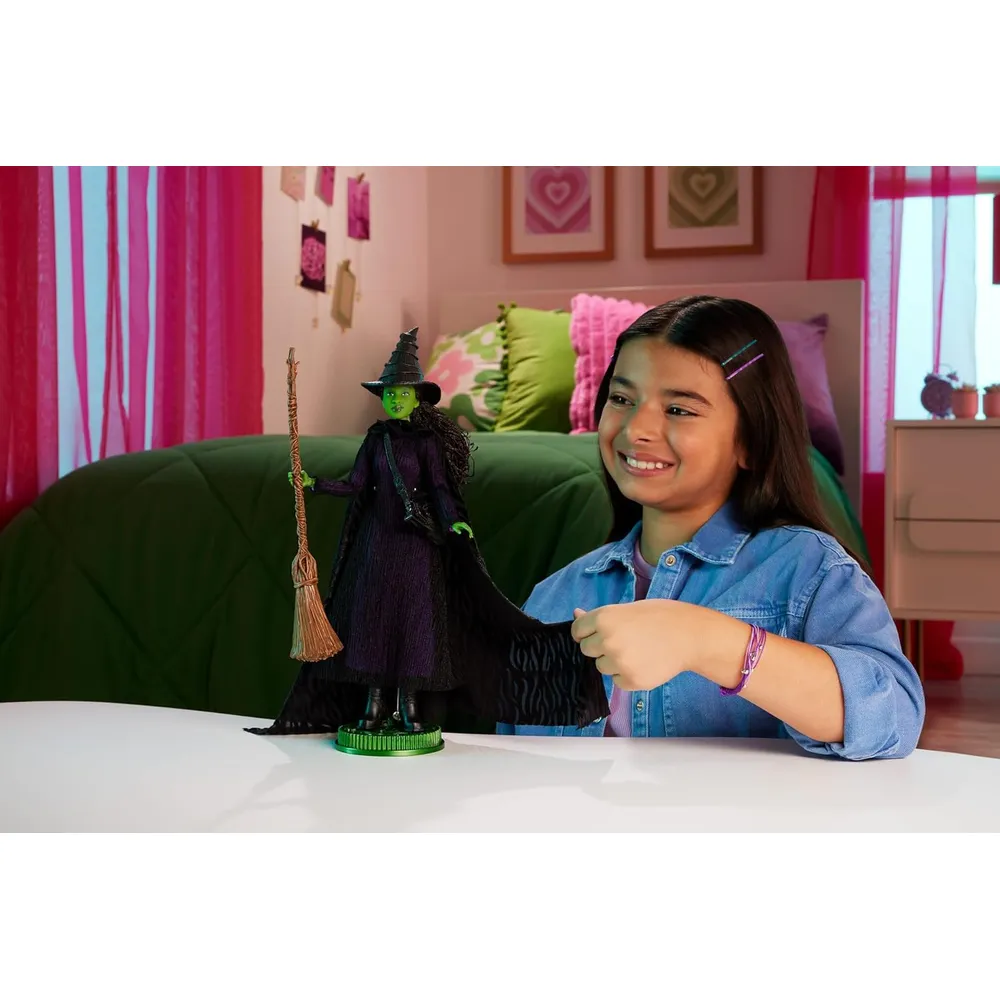 MUÑECA ELPHABA WICKED MODA LUJO CABELLO TRENZADO ARTICULABLE