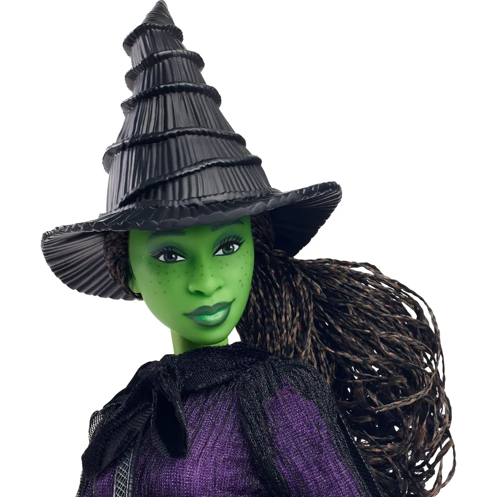 MUÑECA ELPHABA WICKED MODA LUJO CABELLO TRENZADO ARTICULABLE