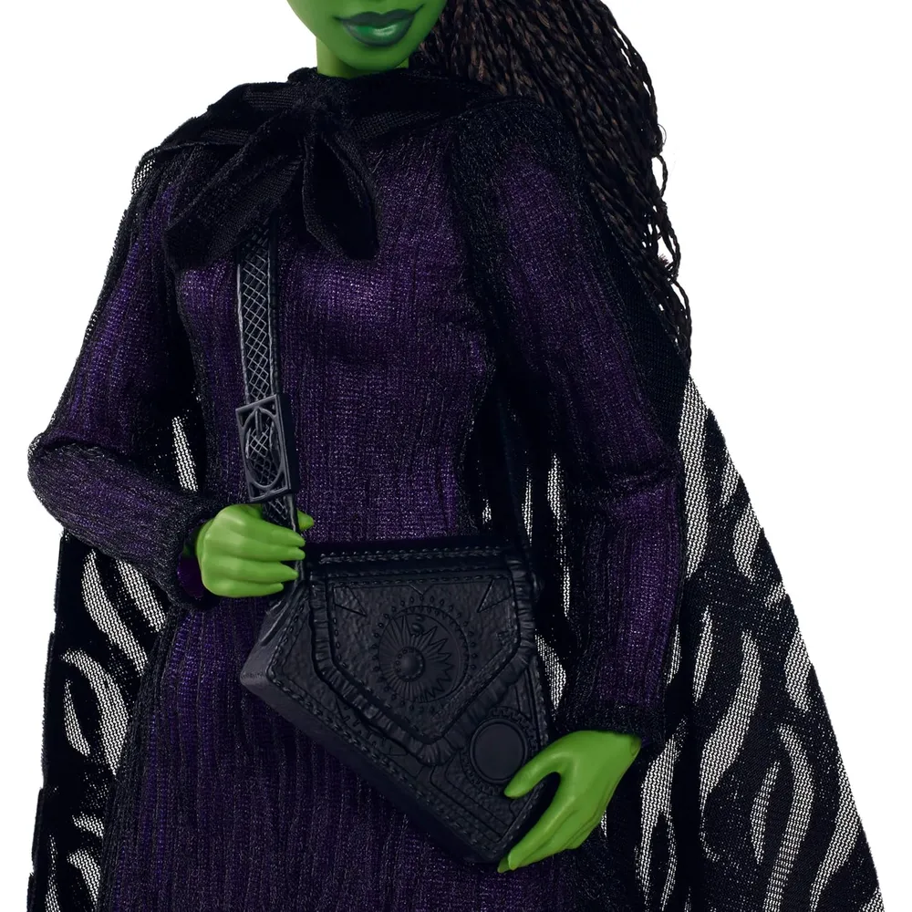 MUÑECA ELPHABA WICKED MODA LUJO CABELLO TRENZADO ARTICULABLE