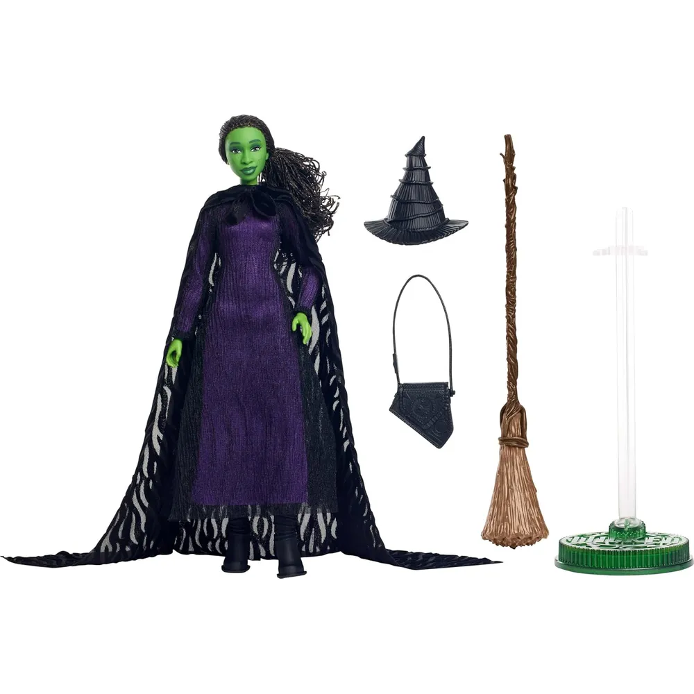 MUÑECA ELPHABA WICKED MODA LUJO CABELLO TRENZADO ARTICULABLE