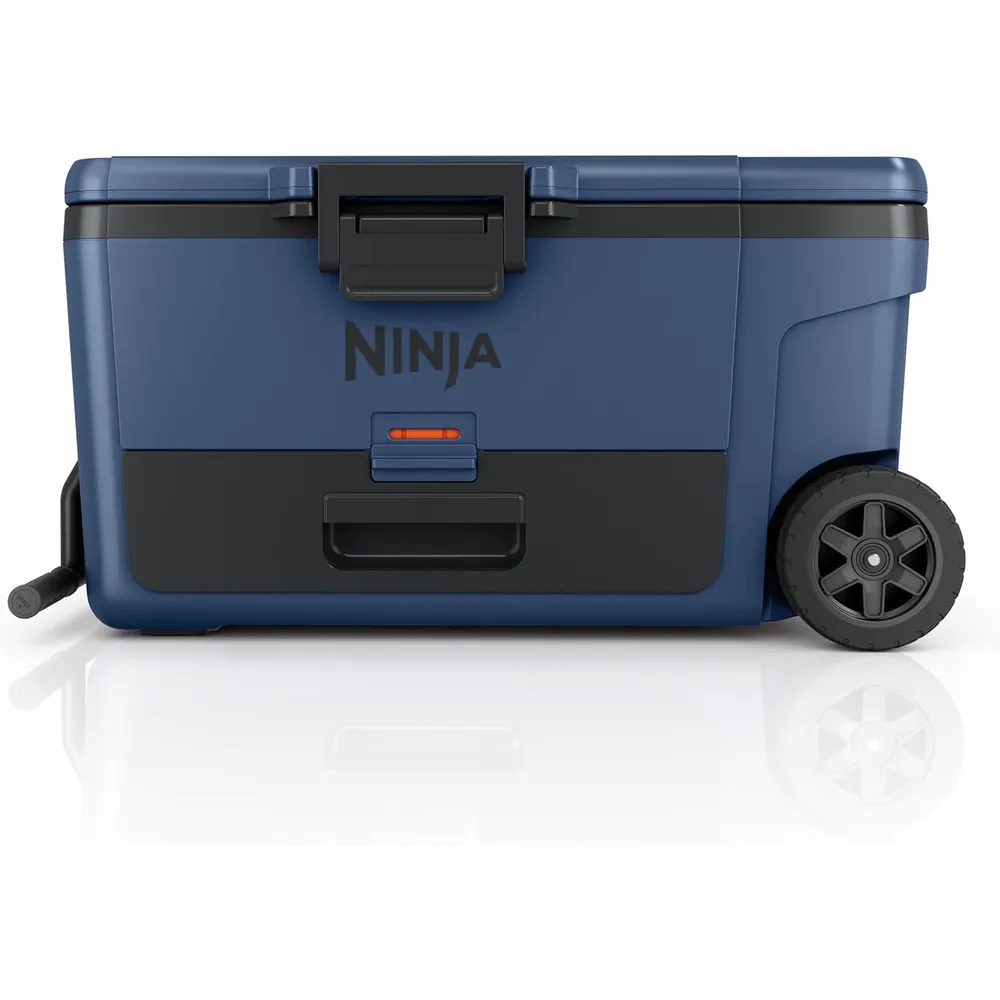 Ninja nevera portátil Frostvault FB265BL, con ruedas y cajón seco, 65 qt / 61,5 L | Lakeshore Blue