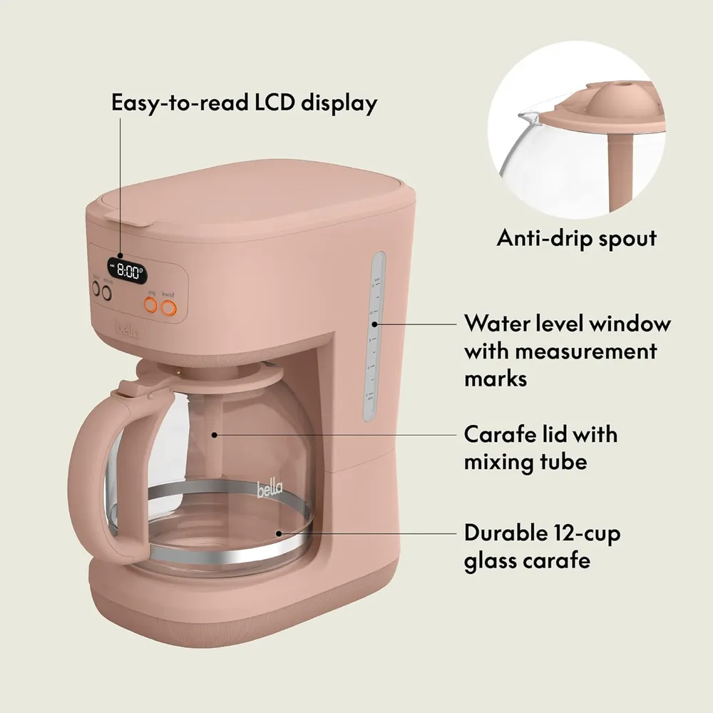 CAFETERA BELLA PROGRAMABLE 12 TAZAS / 2.88 L