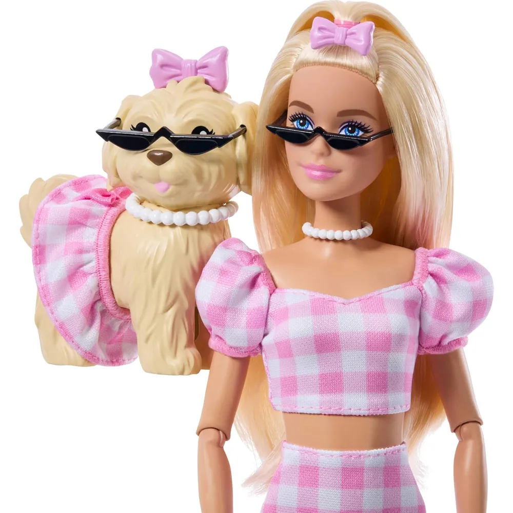 Barbie mascota perro ropa cuadros accesorios