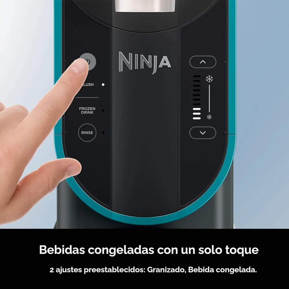 NINJA SLUSHI FS299, MÁQUINA BEBIDAS HELADAS 88 OZ / 2.6 L | VERDE AZULADO