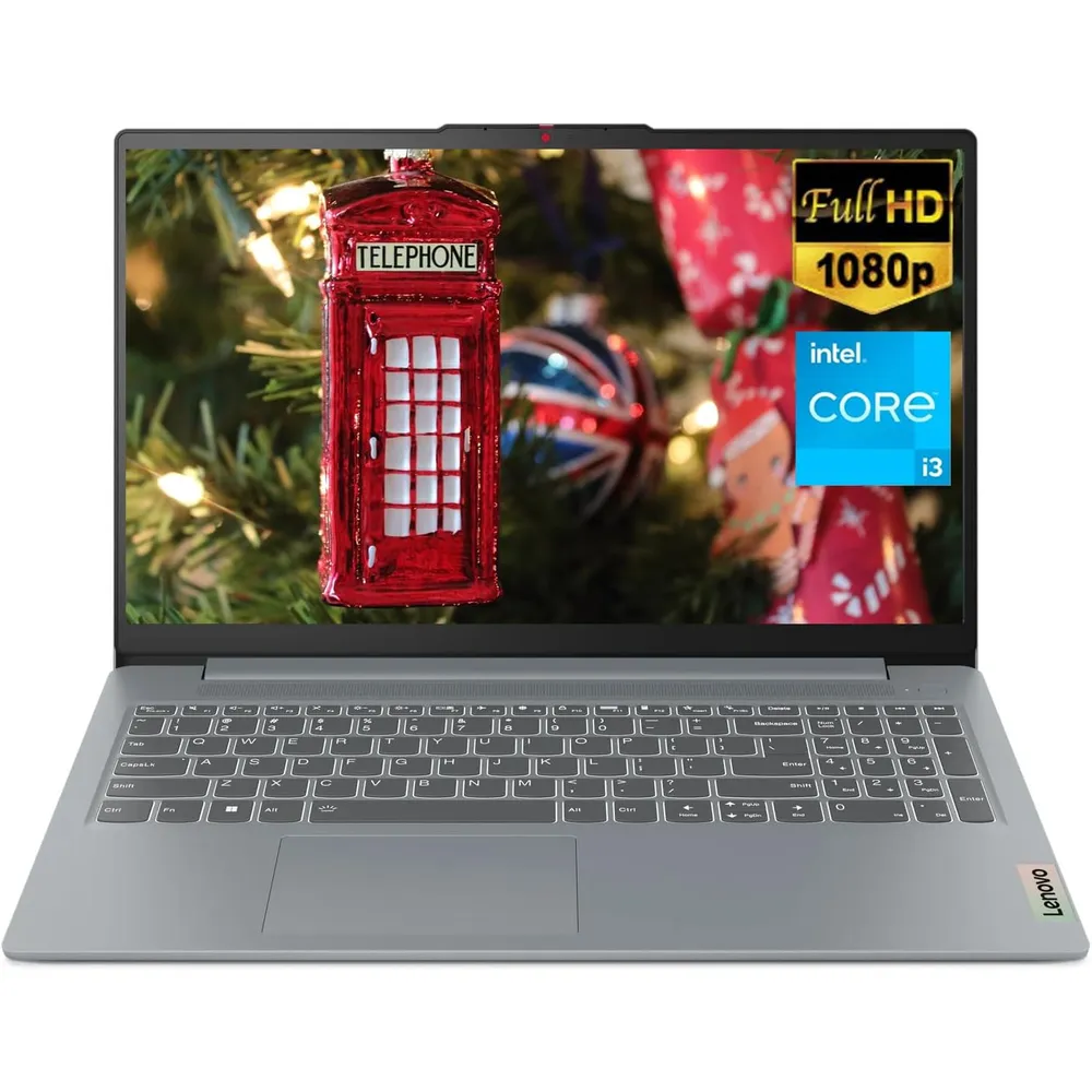 LAPTOP IDEAPAD SLIM 3I I3-N305 LENOVO 15.6" 256GB SSD 8GB RAM W11 S - TECLADO INGLÉS | ARCTIC GRAY