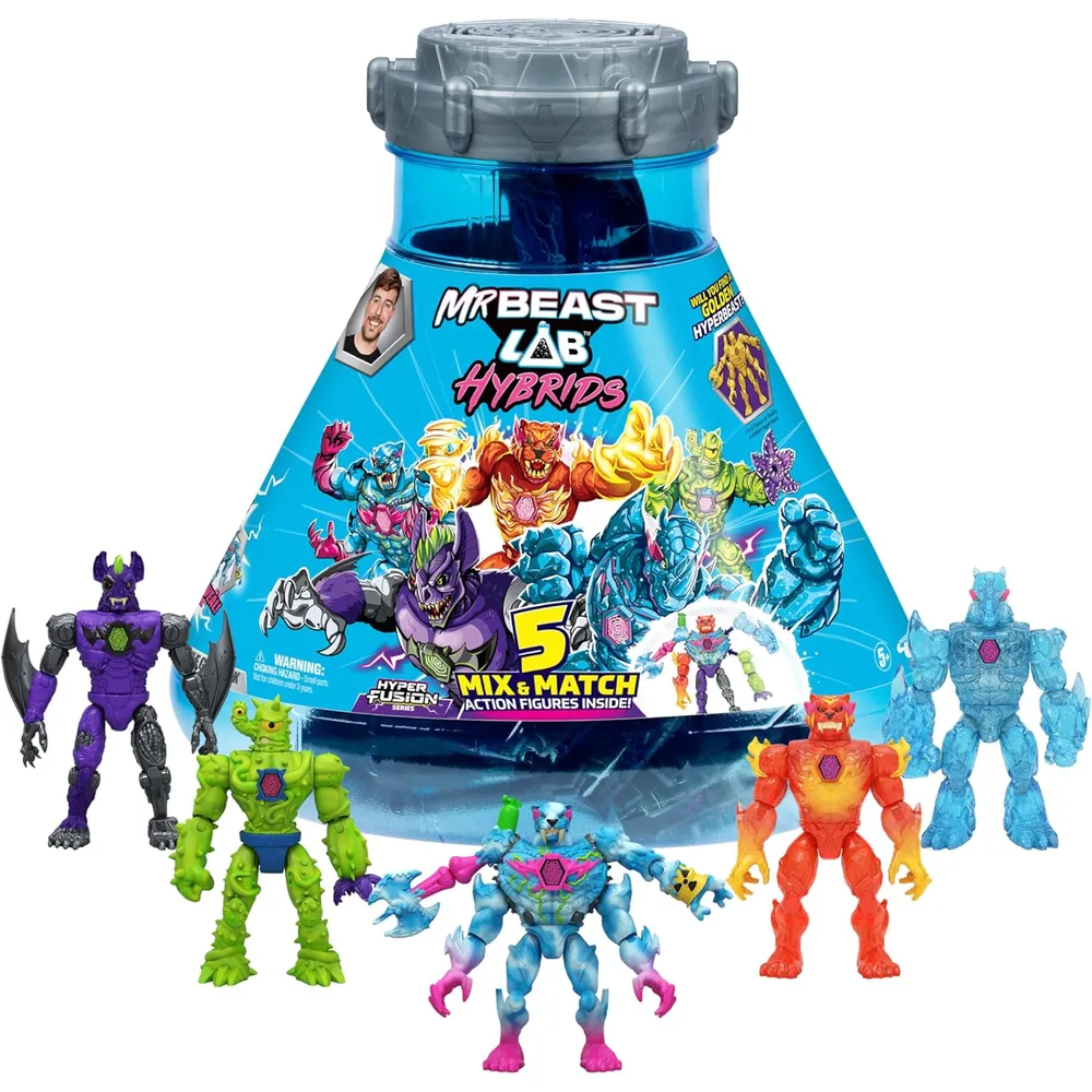 MRBEAST LAB HÍBRIDOS MEGA PACK 5 FIGURAS