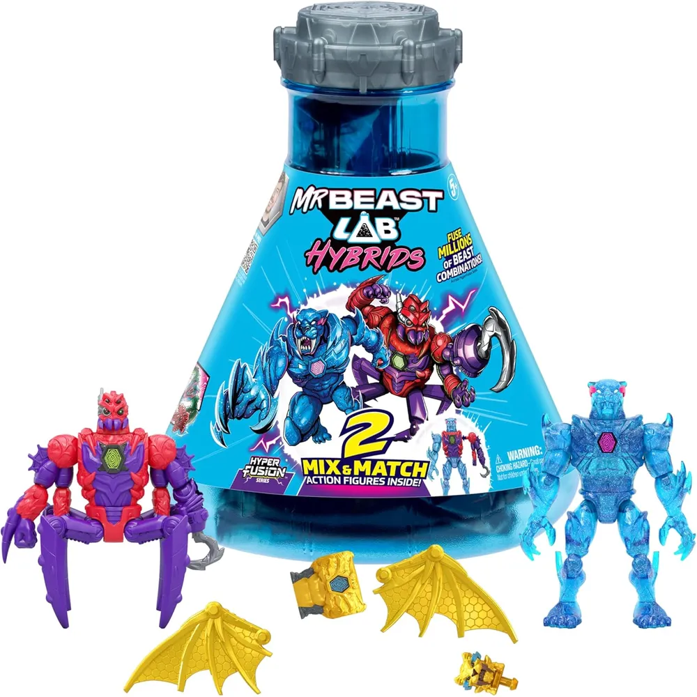 MRBEAST LAB HÍBRIDOS PACK 2 FIGURAS PANAMERA DRAGÓN