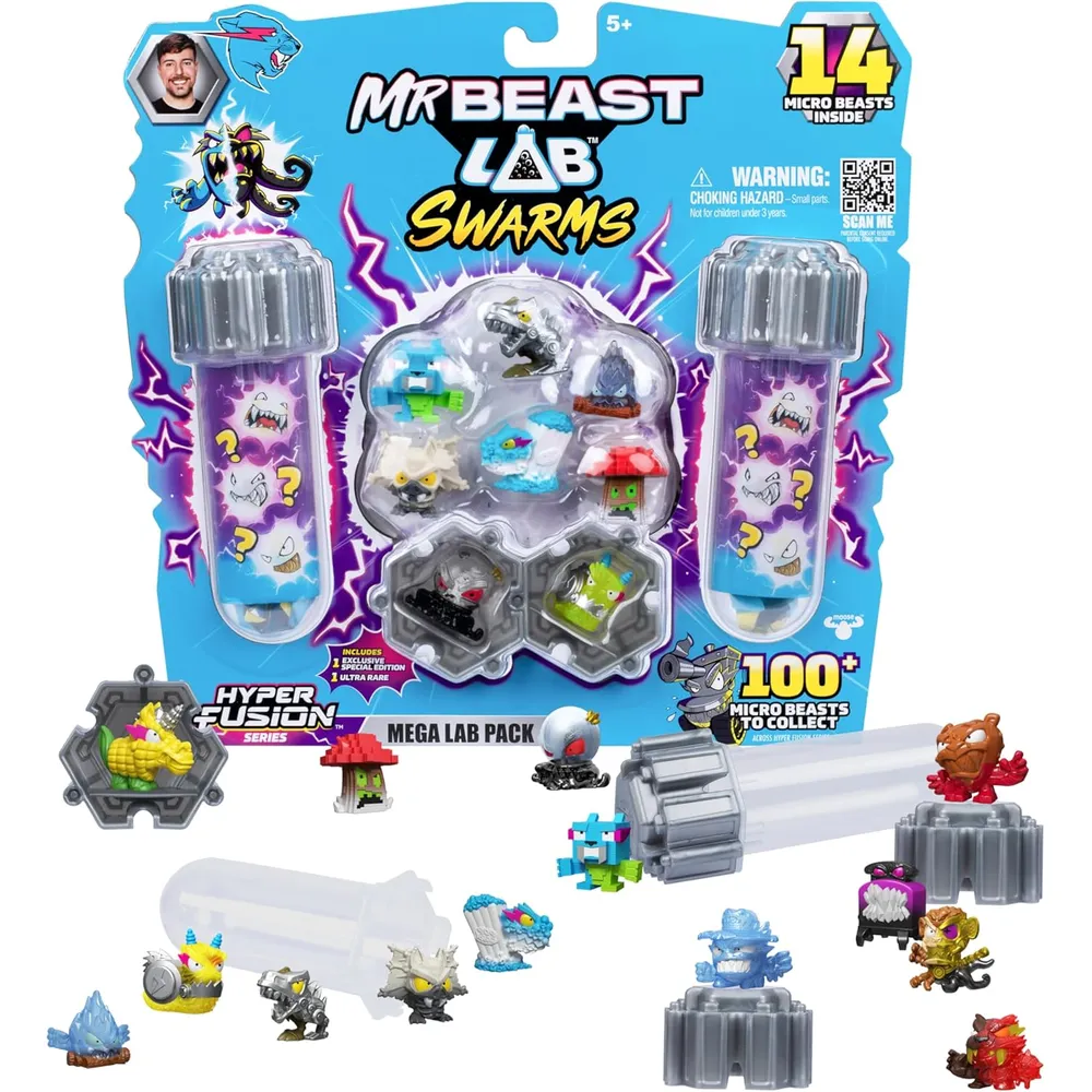 MrBeast Lab Serie 3 Hiperfusión pack 14 microbestias