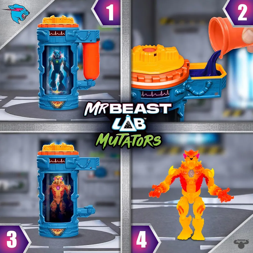 MrBeast Lab hiperfusión pantera de fuego