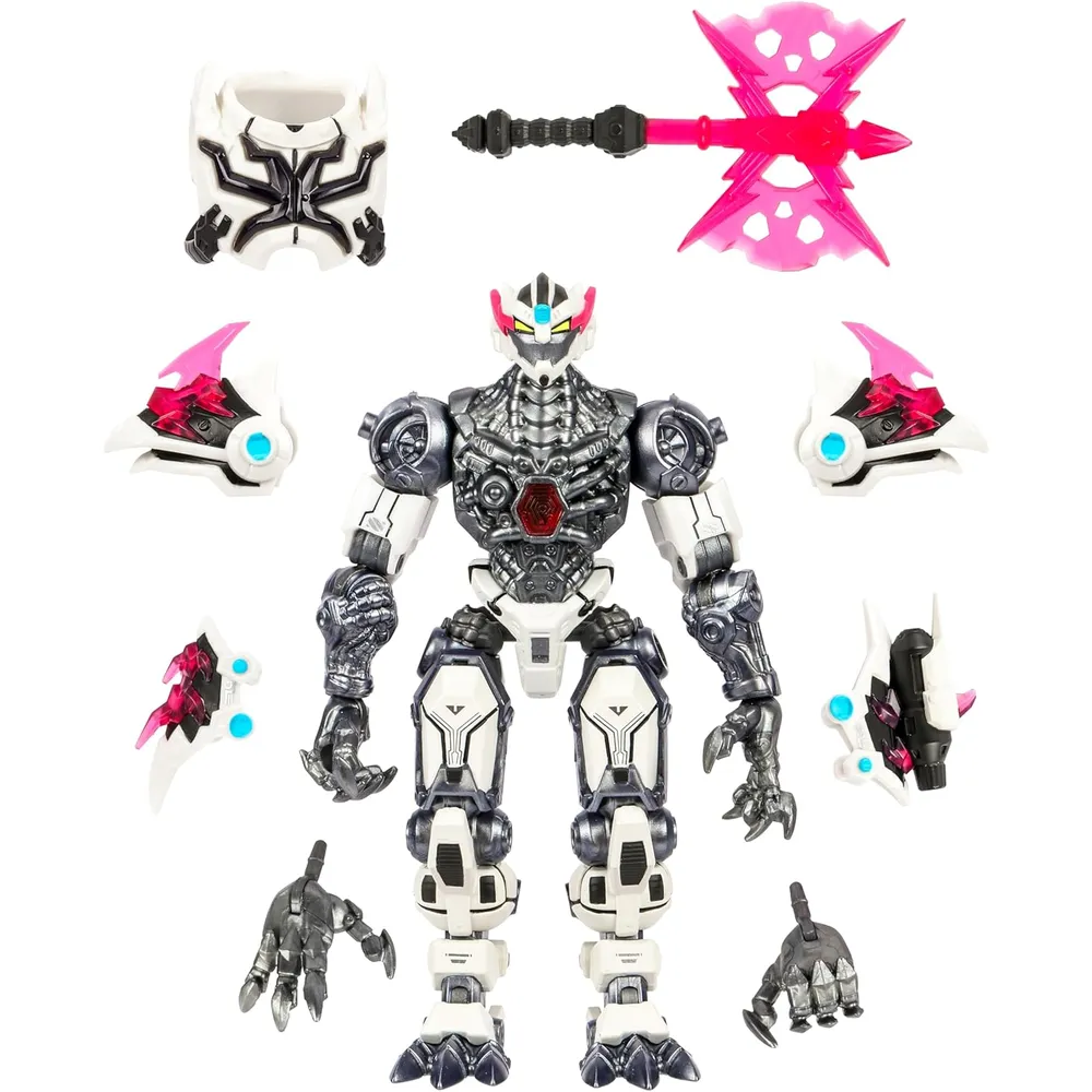 FIGURA MRBEAST LAB PLATINUM TIGER BATTLE TITAN 6.5" / 16.5 CM