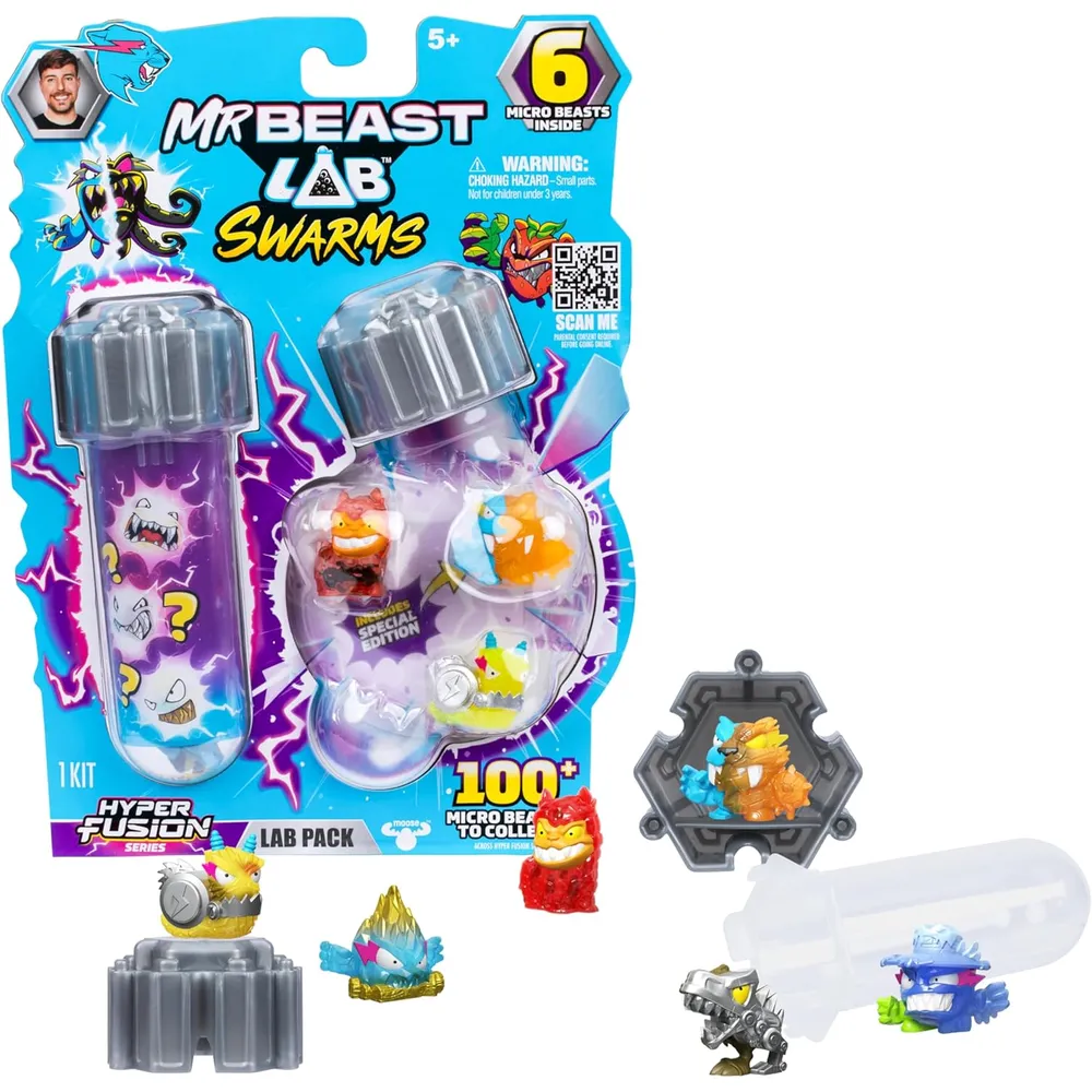 MrBeast Lab Serie 3 Hiperfusión pack 6 microbestias