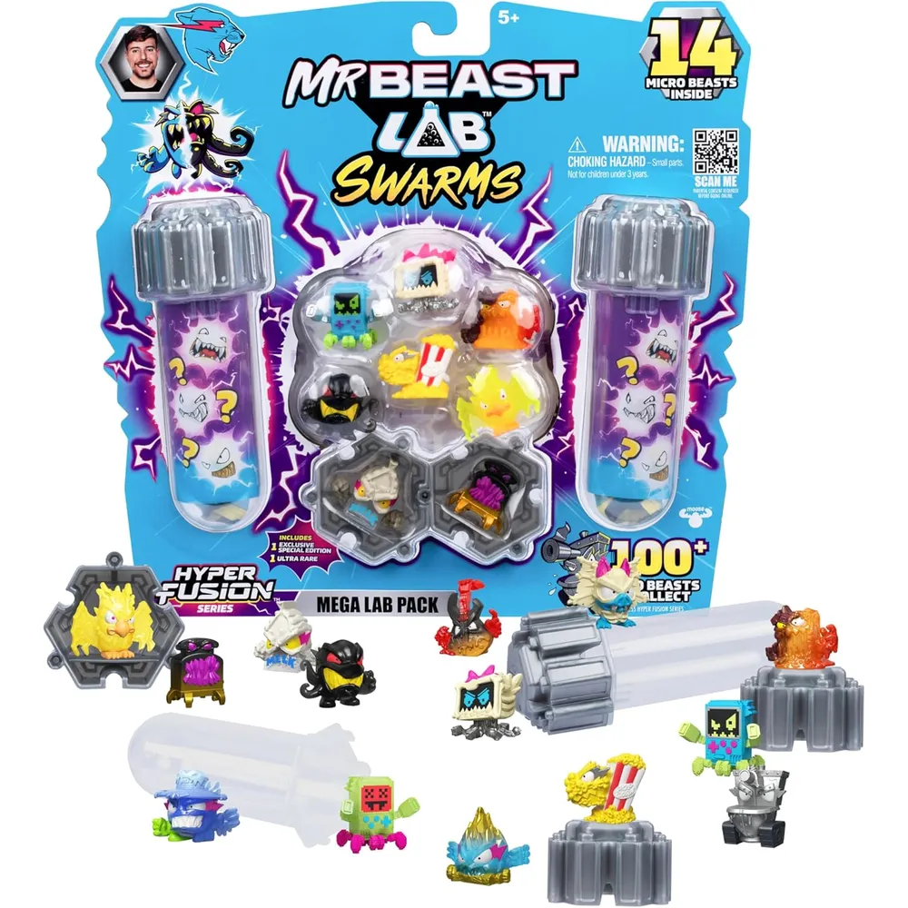 MrBeast Lab Serie 3 Hiperfusión pack 14 coleccionables