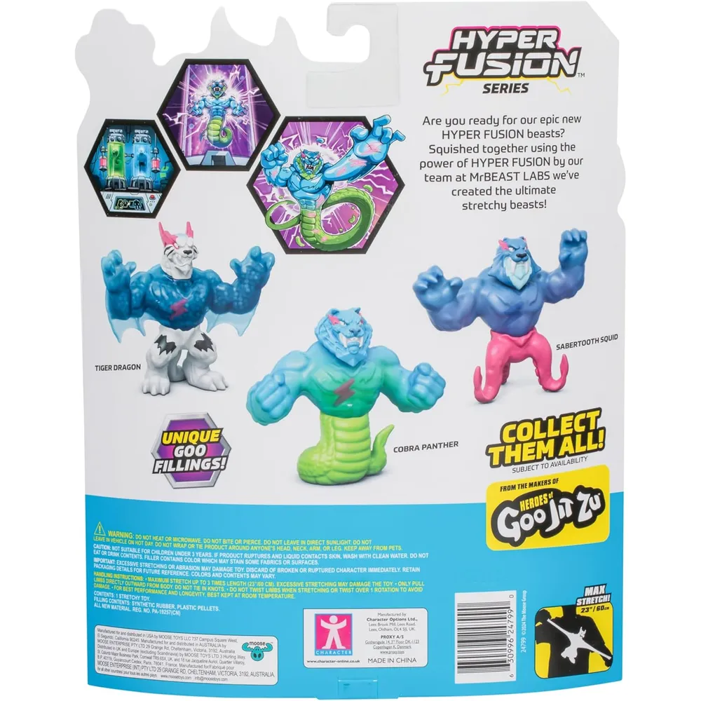 MrBeast Lab héroe hiperextensible dragón tigre 5" / 12.7 cm