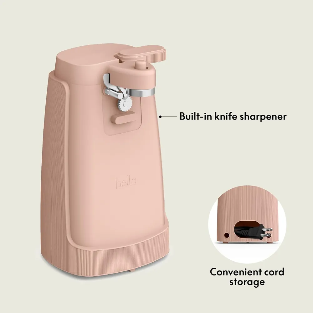 ABRELATAS ELÉCTRICO CON AFILADOR BELLA