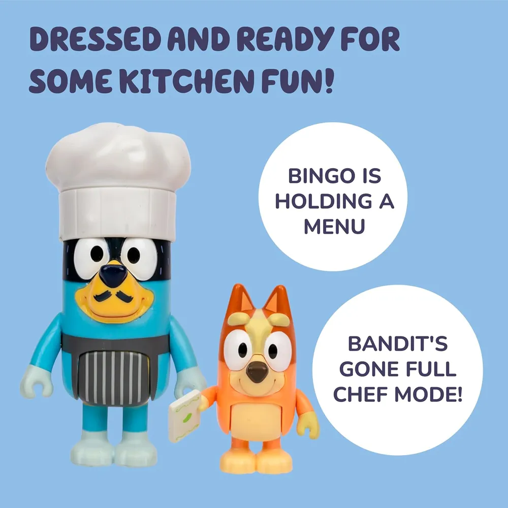Bluey figuras juego Chef Pavlova 4 piezas