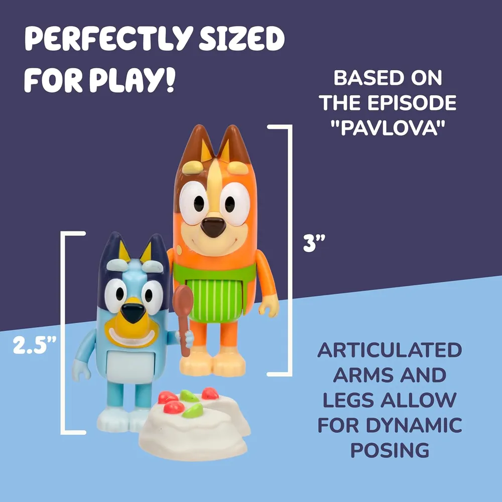 Bluey figuras juego Chef Pavlova 4 piezas