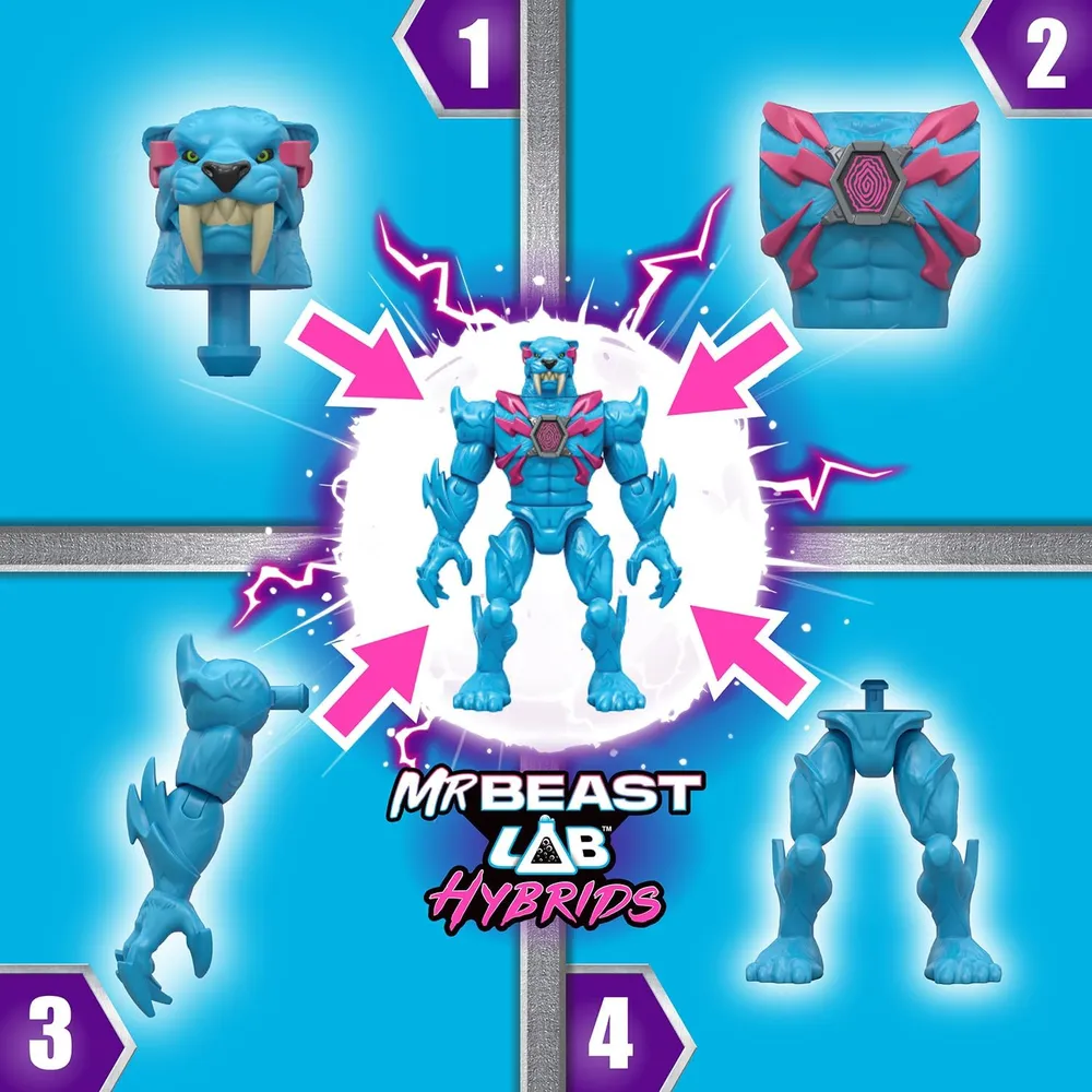MRBEAST LAB HÍBRIDOS FIGURA INDIVIDUAL 4" / 10.16 CM