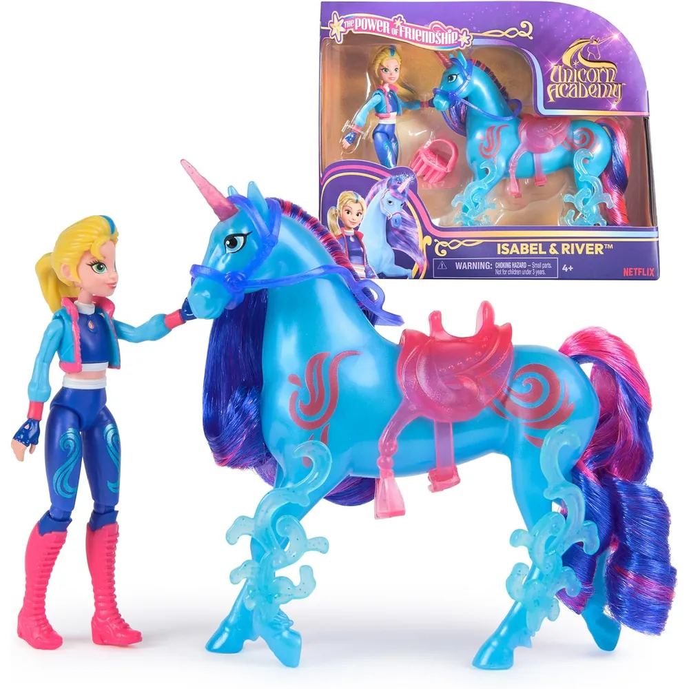 MUÑECA ACADEMIA UNICORNIO ISABEL RIVER SET AMISTAD