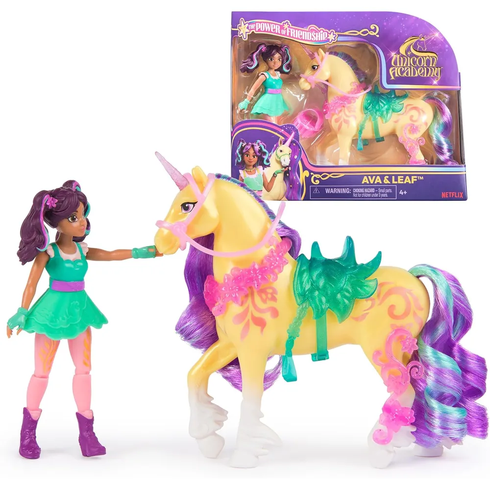 Academia Unicornio Ava Leaf set amistad accesorios
