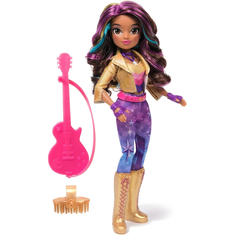 Academia Unicornio Sophia muñeca guitarra 6 accesorios