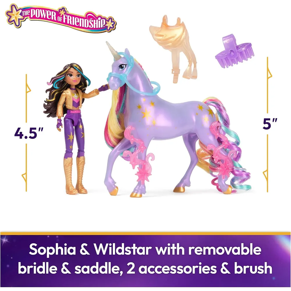 MUÑECA ACADEMIA UNICORNIO SOPHIA WILDSTAR SET AMISTAD