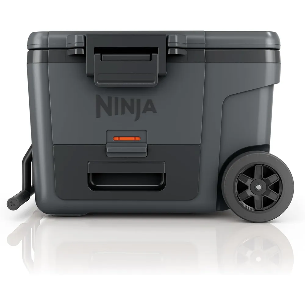 Ninja nevera portátil Frostvault FB245CG, con ruedas y cajón seco, 45 qt / 42,6 L | Gris