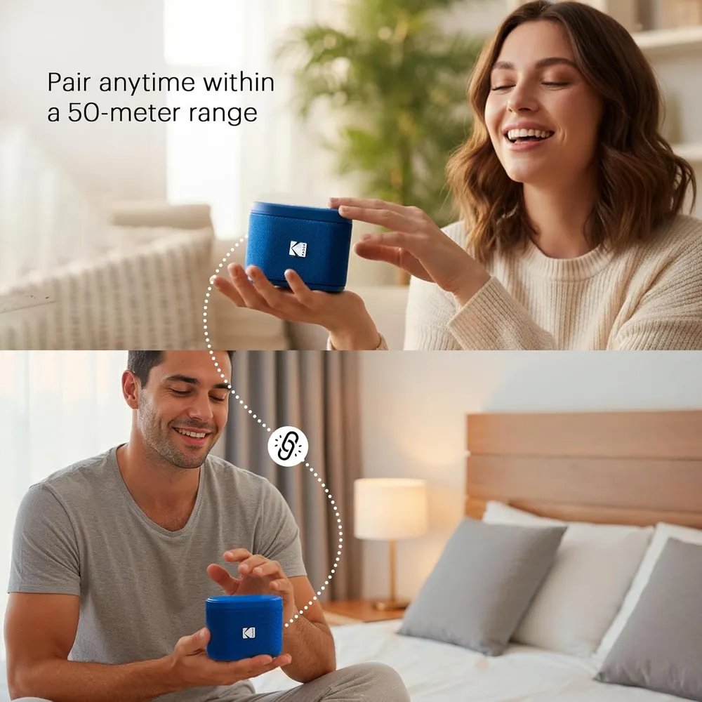 Kodak Soundbrix altavoz Bluetooth magnético IPX4 | Azul