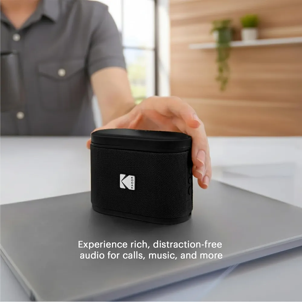 Kodak Soundbrix altavoz portátil Bluetooth IPX4 | Negro