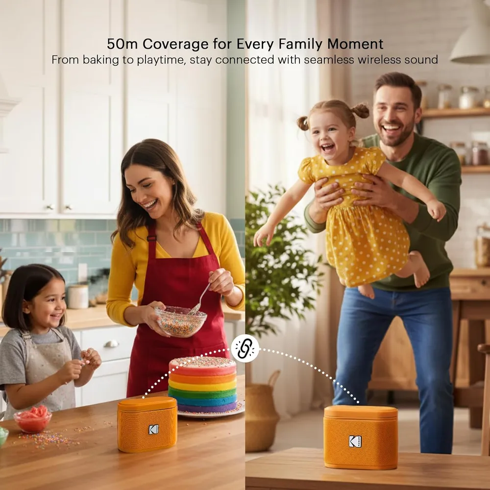 PARLANTE BLUETOOTH SOUNDBRIX KODAK | NARANJA