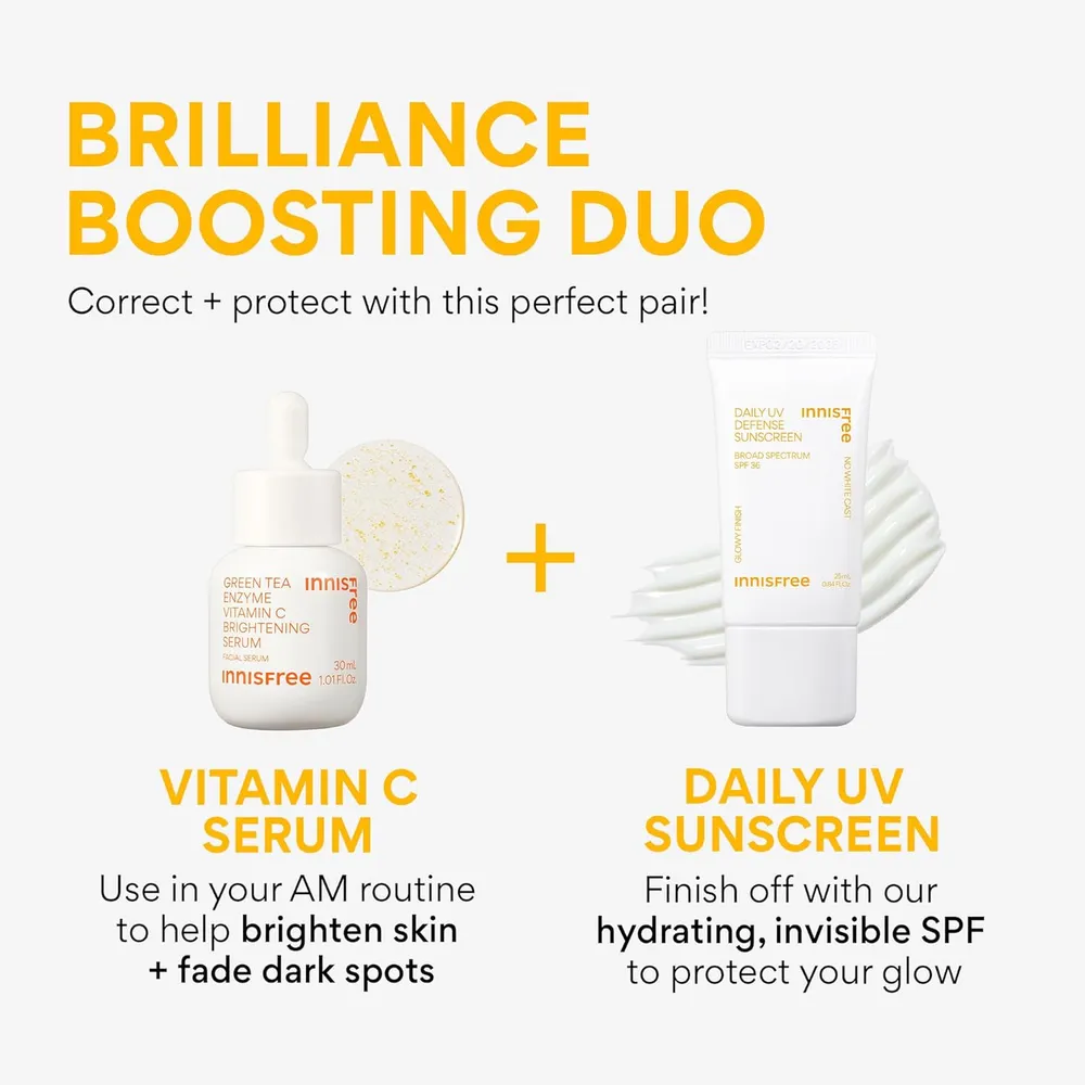 Protector solar facial Daily UV Defense pack 2 Innisfree