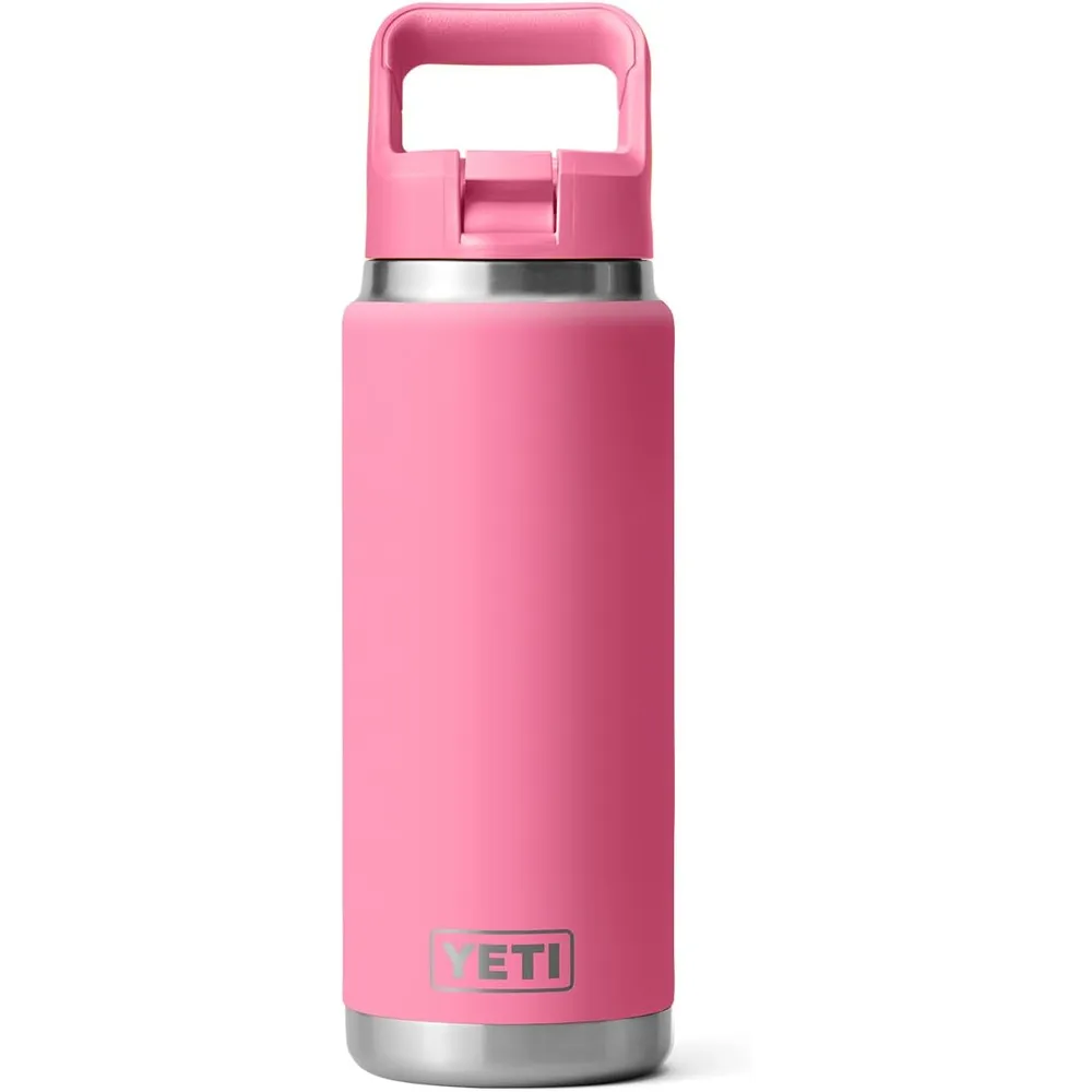 YETI Botella Rambler con Tapa de Cañita de 26 oz | Rosa