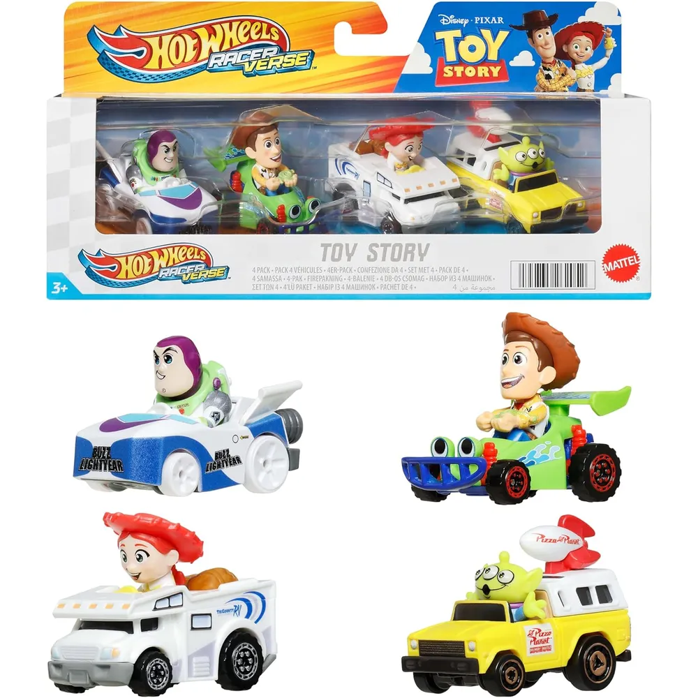 HOT WHEELS TOY STORY 30TH SET 4 PZS