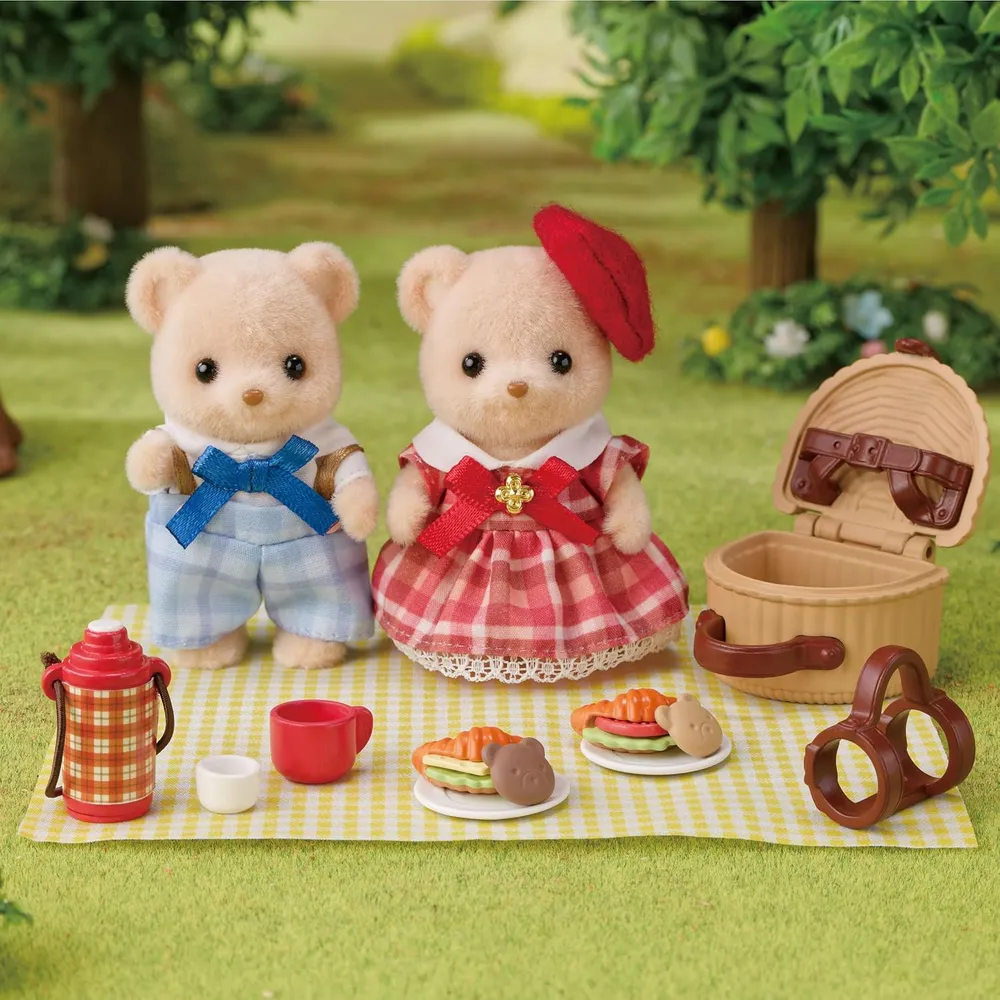MUÑECA SYLVANIAN FAMILIES HERMANOS OSO GALLETA