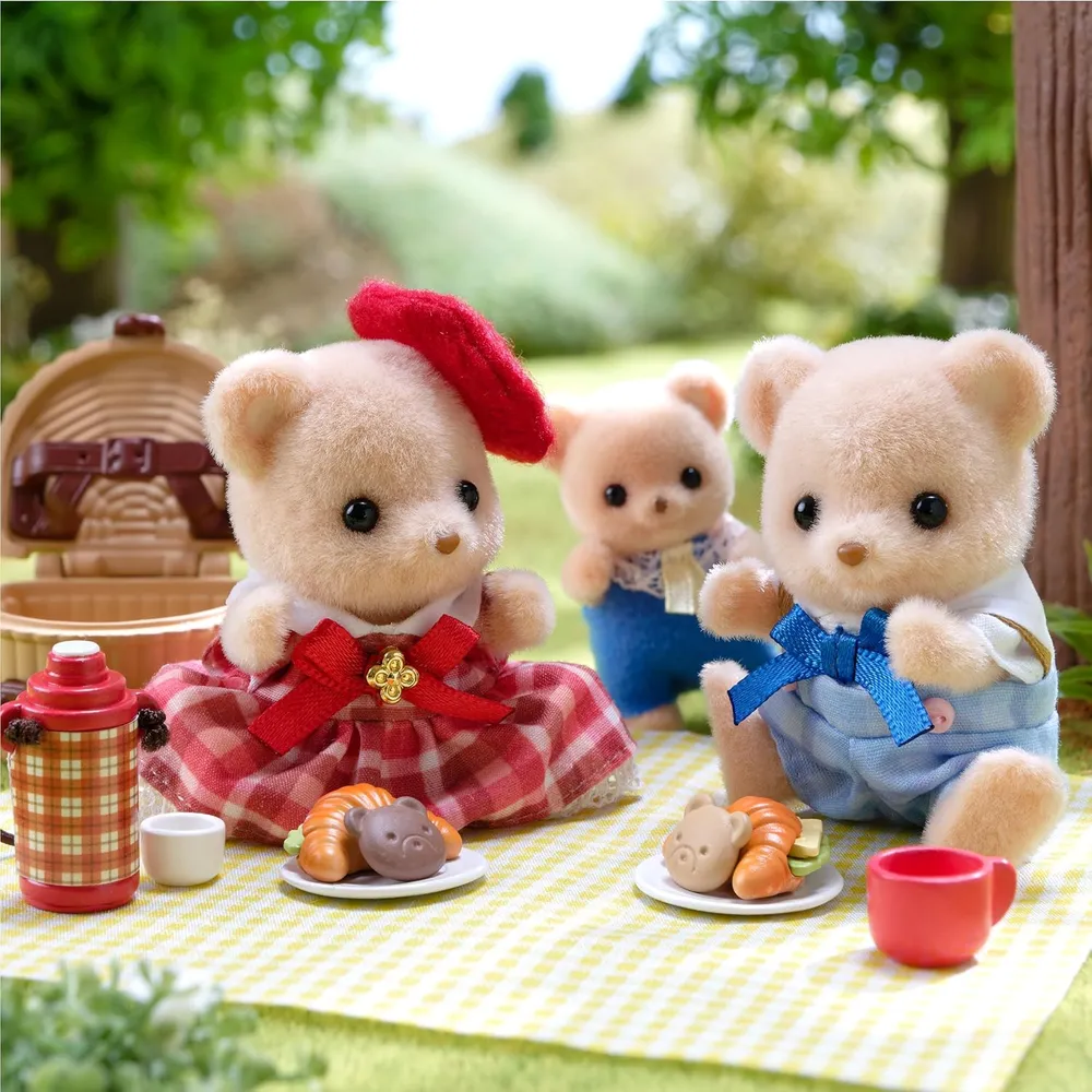MUÑECA SYLVANIAN FAMILIES HERMANOS OSO GALLETA